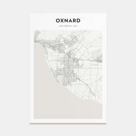 Oxnard Map Portrait Poster