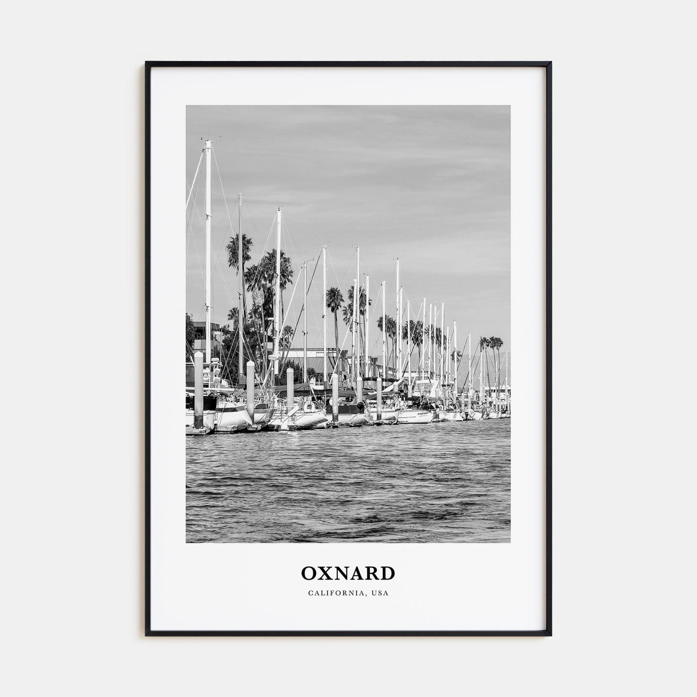 Oxnard Portrait B&W Poster