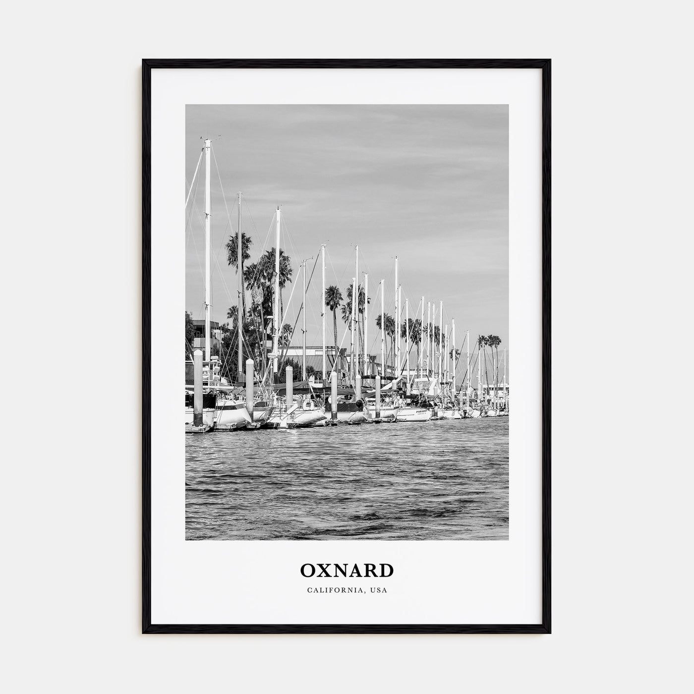 Oxnard Portrait B&W Poster