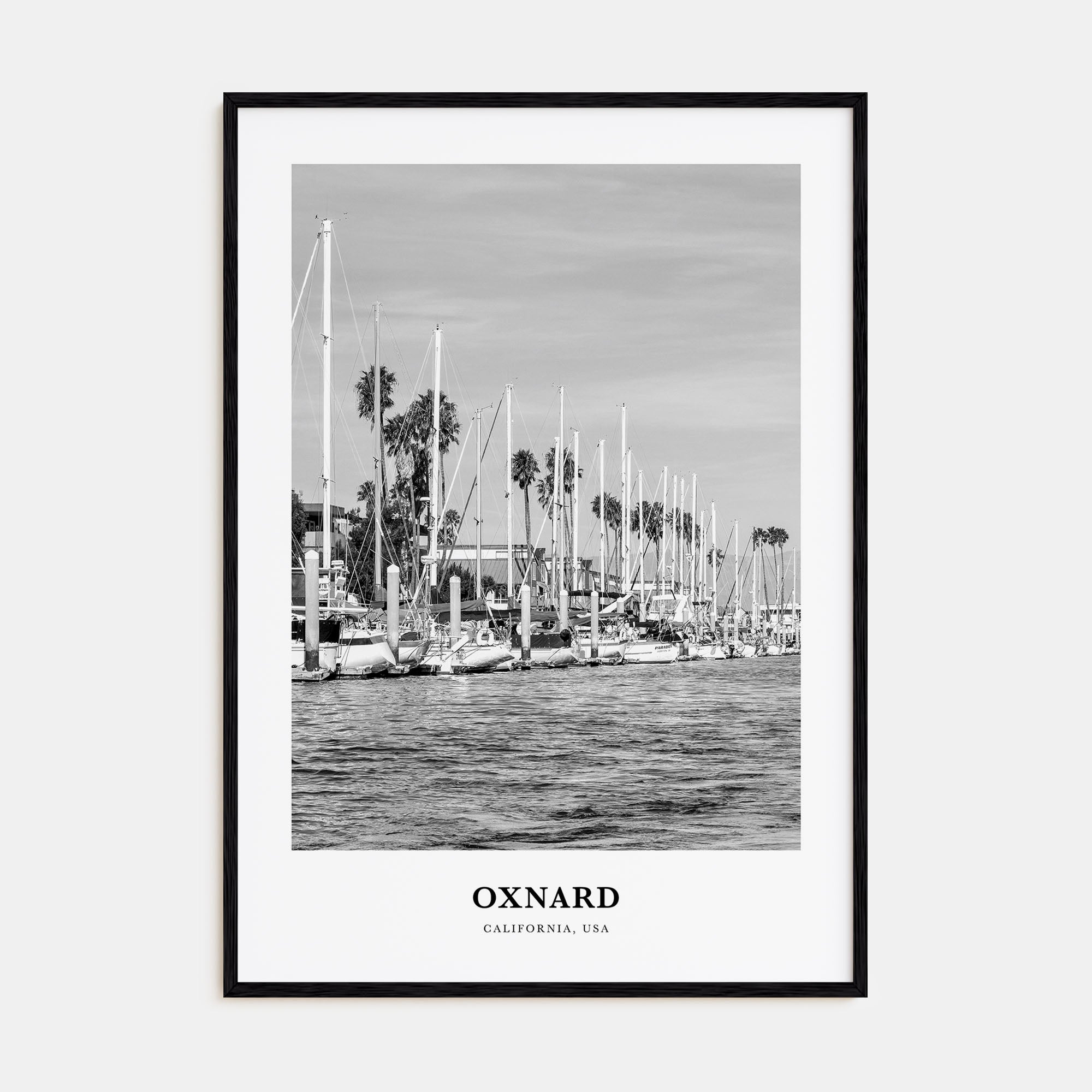 Oxnard Portrait B&W Poster