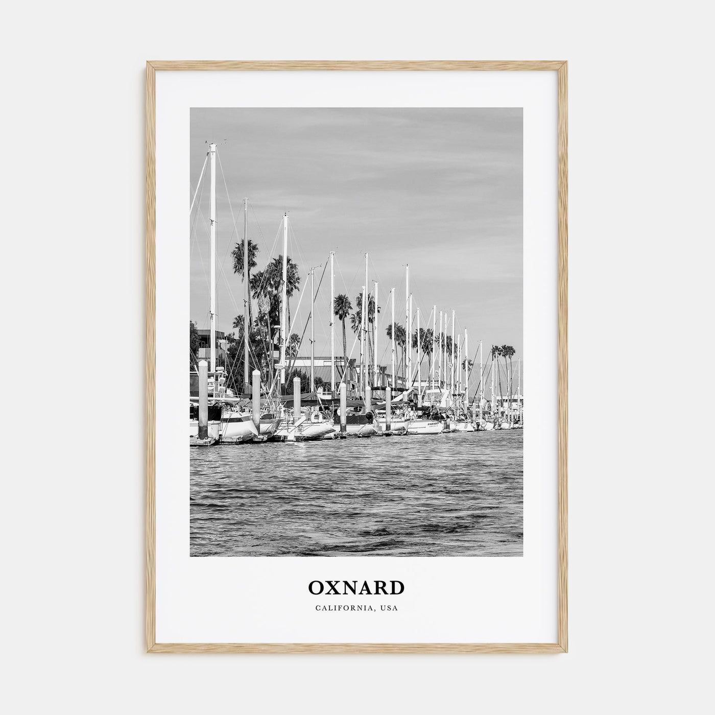 Oxnard Portrait B&W Poster