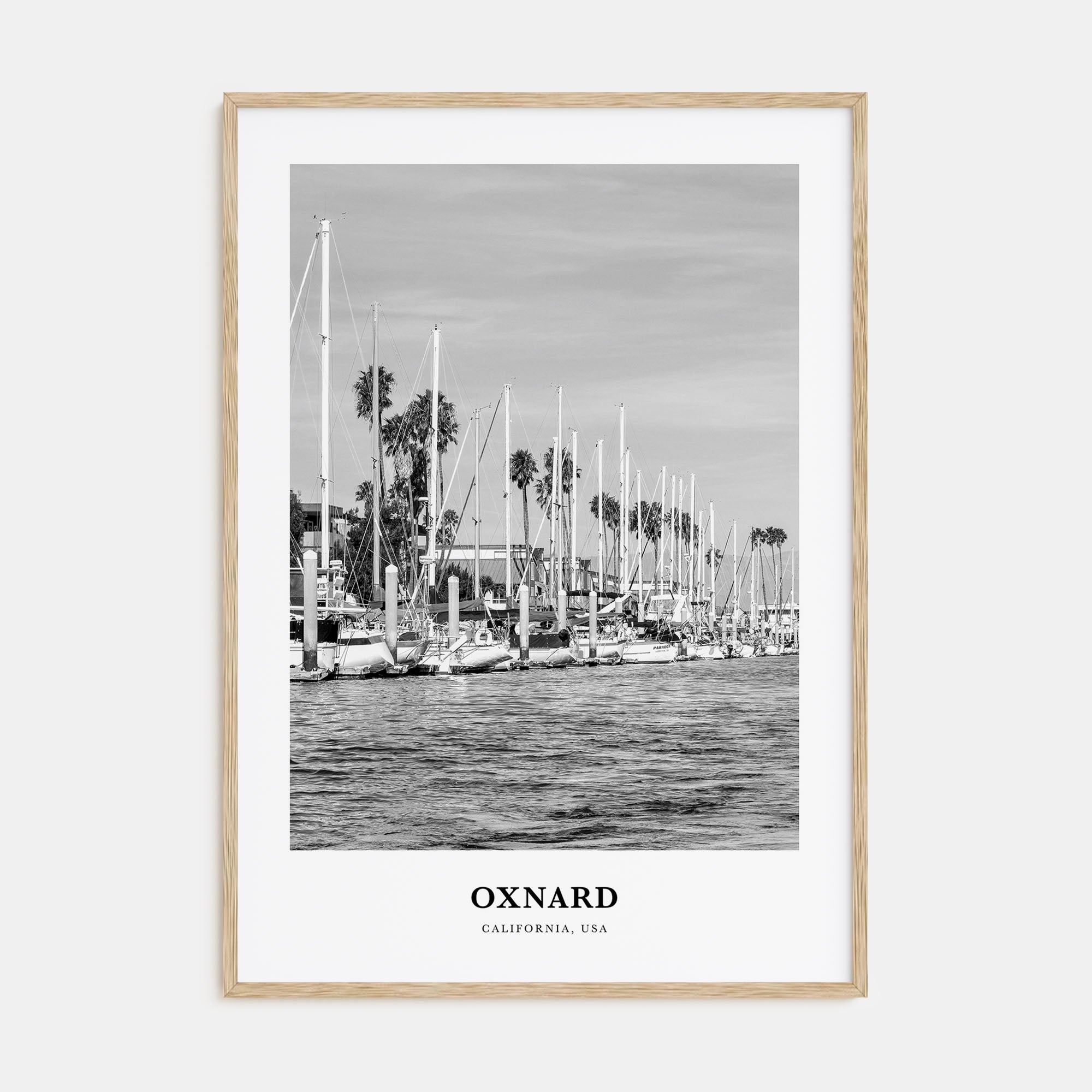 Oxnard Portrait B&W Poster