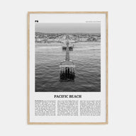 Pacific Beach Travel B&W No 1 Poster