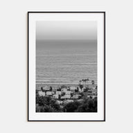 Pacific Palisades Photo B&W Poster
