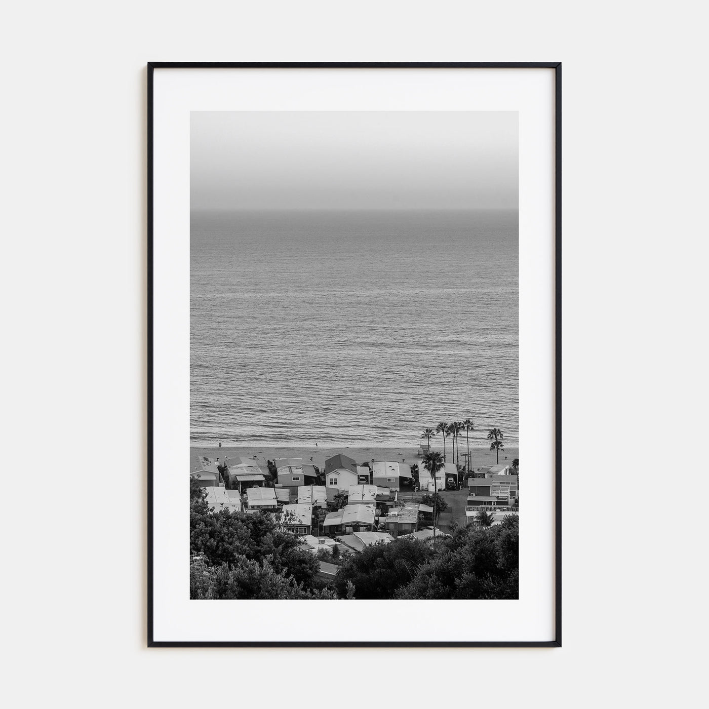 Pacific Palisades Photo B&W Poster