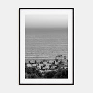 Pacific Palisades Photo B&W Poster