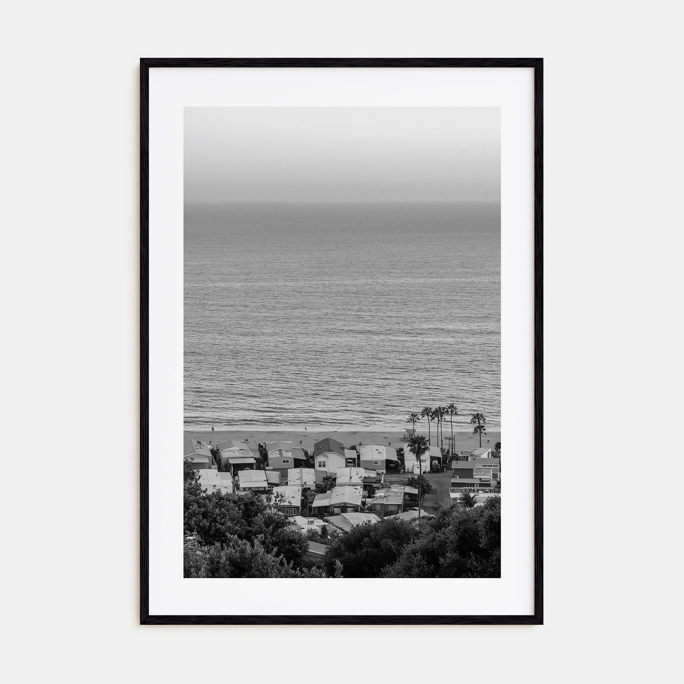 Pacific Palisades Photo B&W Poster