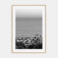 Pacific Palisades Photo B&W Poster