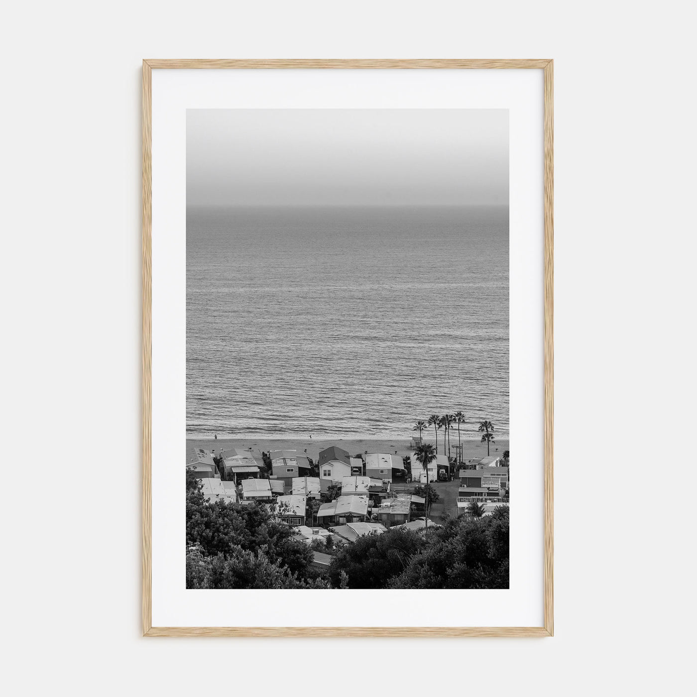 Pacific Palisades Photo B&W Poster