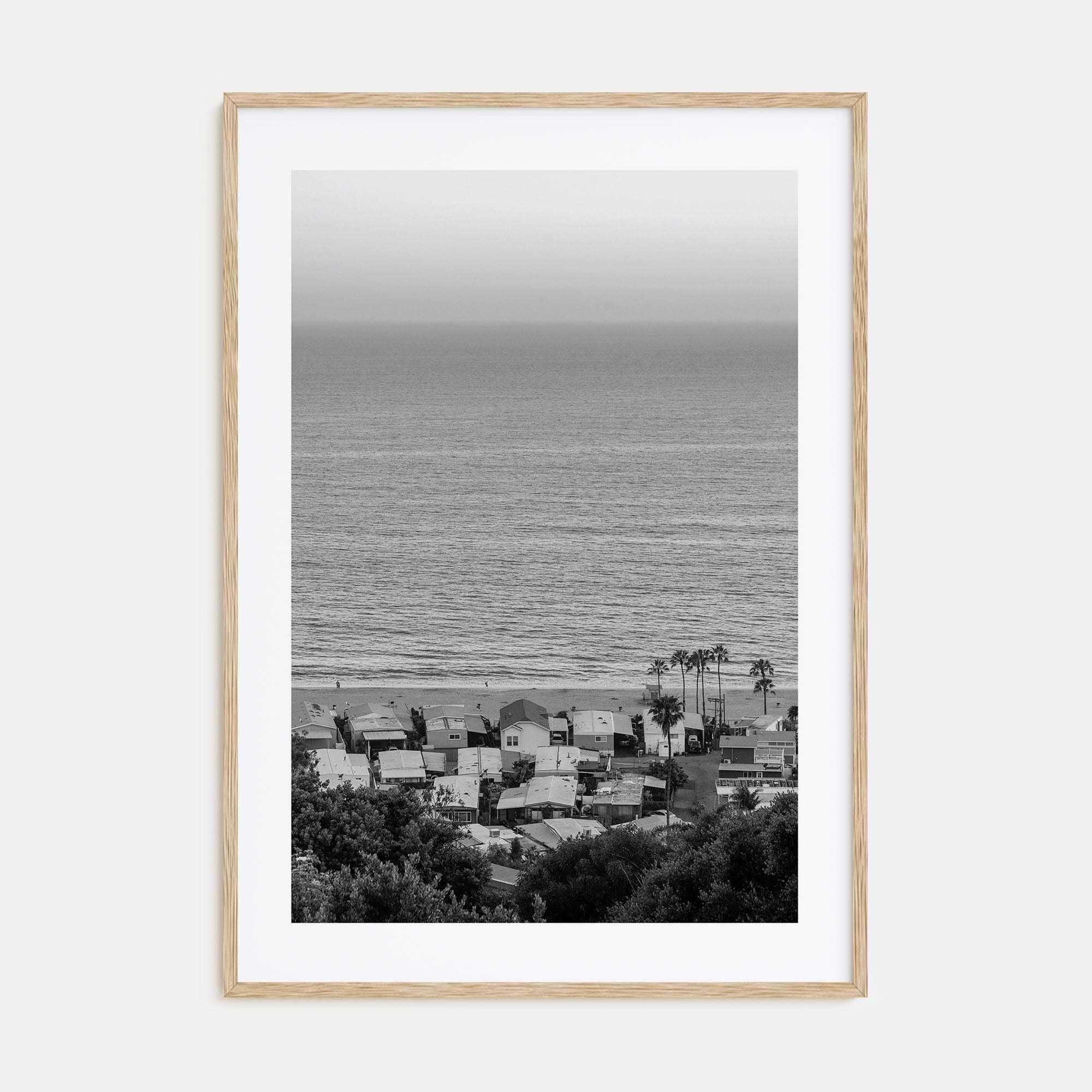 Pacific Palisades Photo B&W Poster