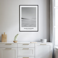 Pacific Palisades Portrait B&W Poster