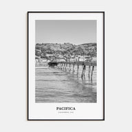 Pacifica Portrait B&W Poster