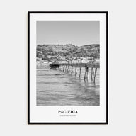 Pacifica Portrait B&W Poster