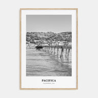 Pacifica Portrait B&W Poster