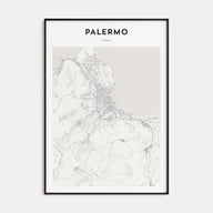 Palermo Map Portrait Poster