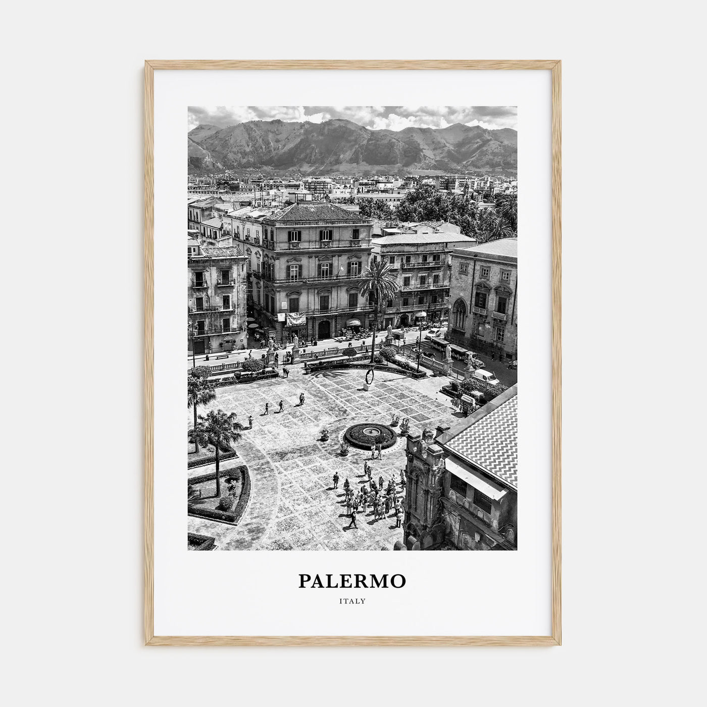 Palermo Portrait B&W Poster
