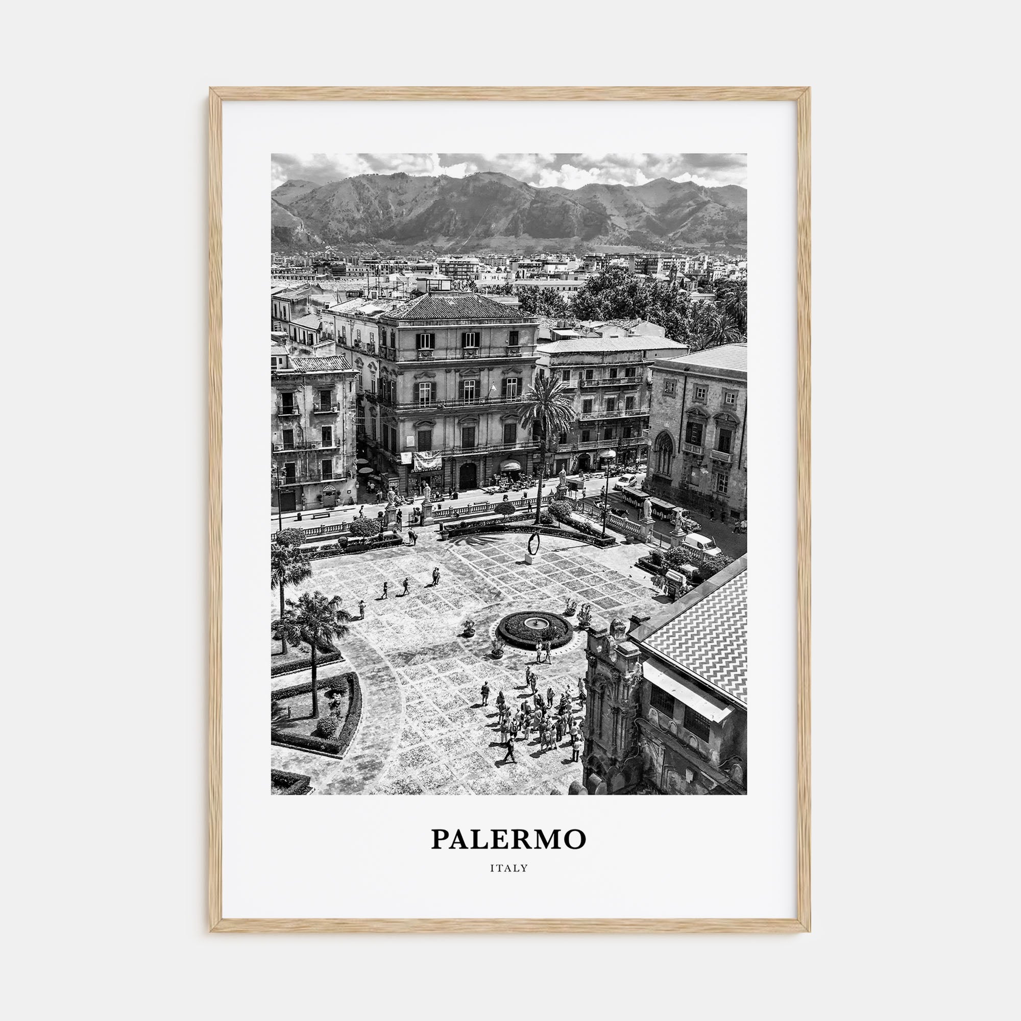Palermo Portrait B&W Poster