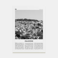 Palestine Travel B&W No 1 Poster