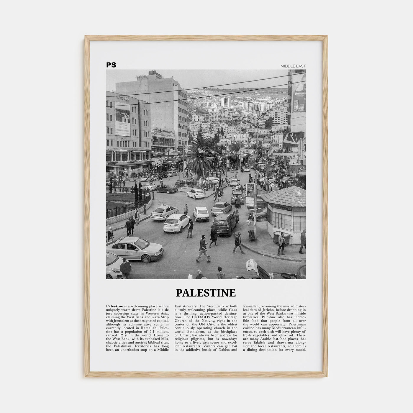 Palestine Travel B&W No 2 Poster