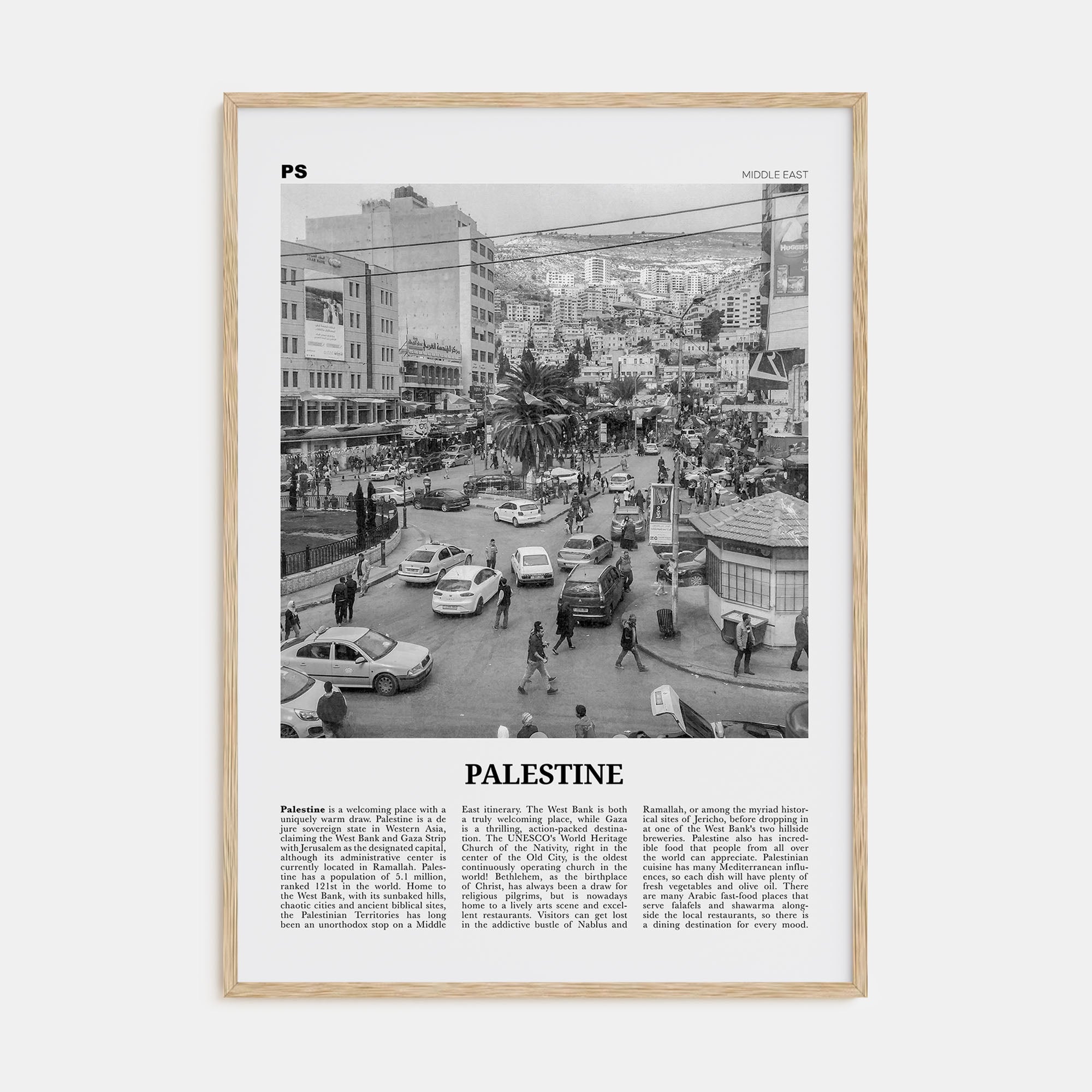 Palestine Travel B&W No 2 Poster