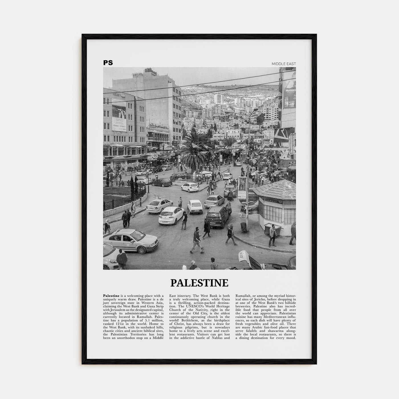 Palestine Travel B&W No 2 Poster