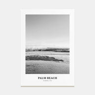 Palm Beach, Florida Portrait B&W Poster