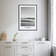 Palm Beach, Florida Portrait B&W Poster