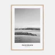 Palm Beach, Florida Portrait B&W Poster
