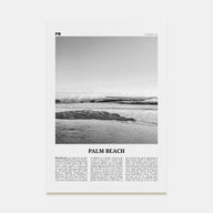 Palm Beach, Florida Travel B&W Poster