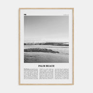 Palm Beach, Florida Travel B&W Poster