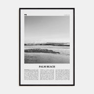 Palm Beach, Florida Travel B&W Poster