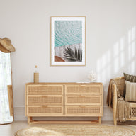 Palm Leaf Pool Photo Color Poster