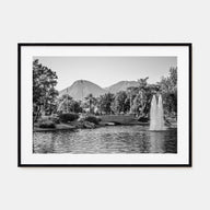 Palm Springs Landscape B&W Poster