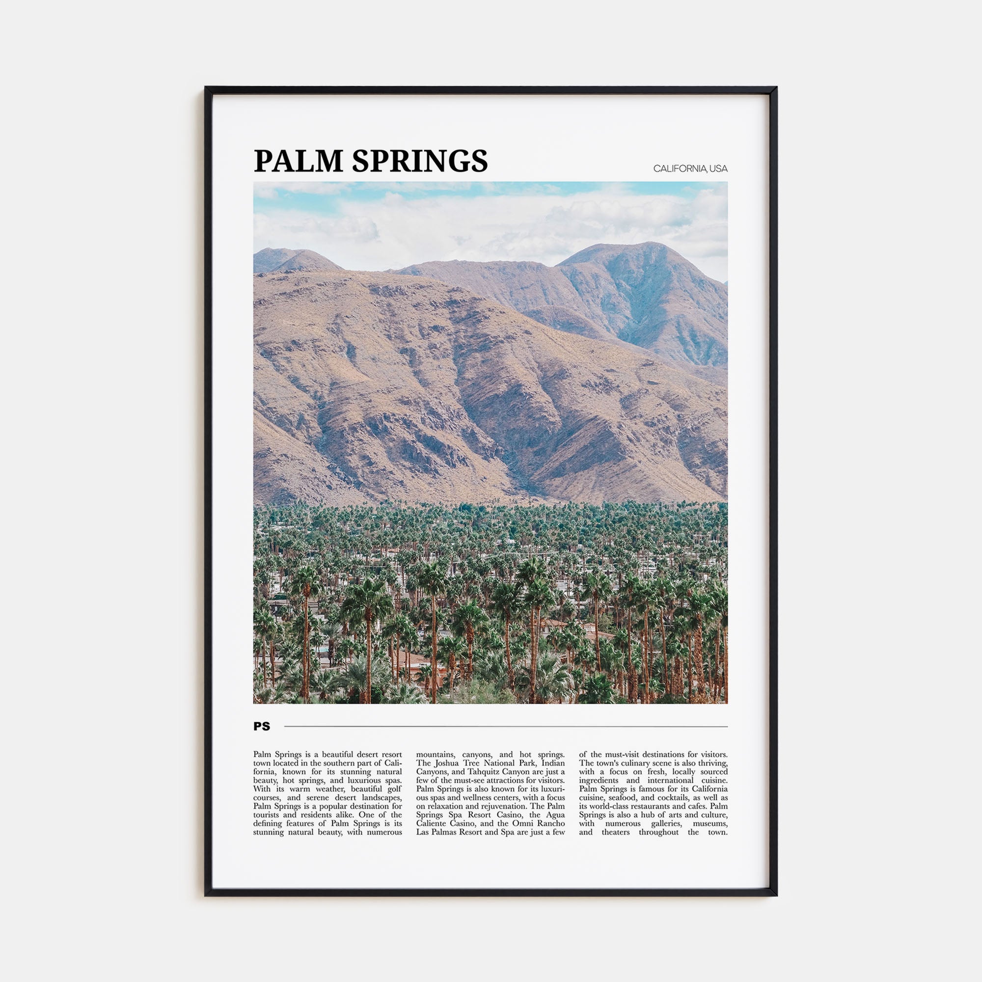 Palm Springs Travel Color No 2 Poster