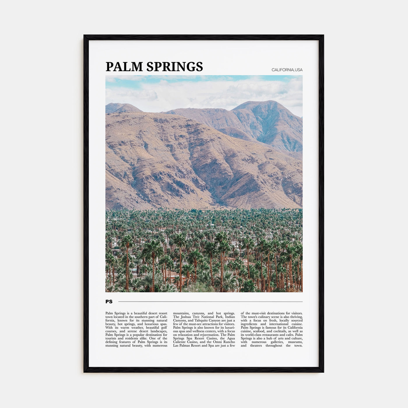 Palm Springs Travel Color No 2 Poster