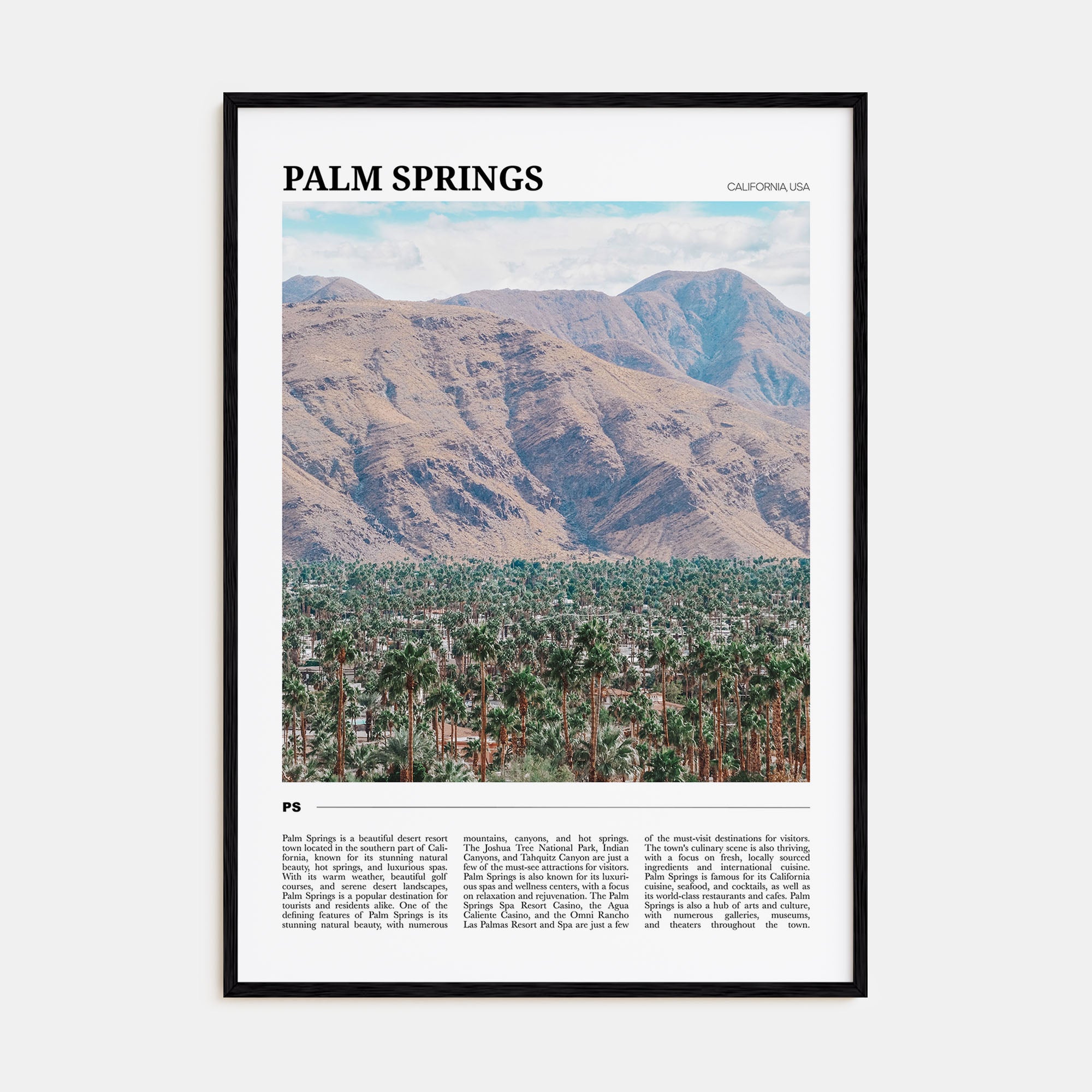 Palm Springs Travel Color No 2 Poster