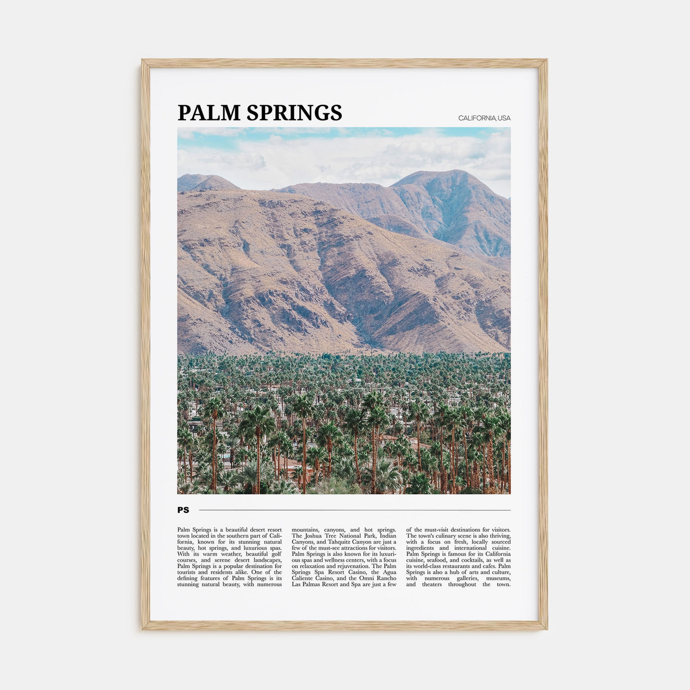 Palm Springs Travel Color No 2 Poster