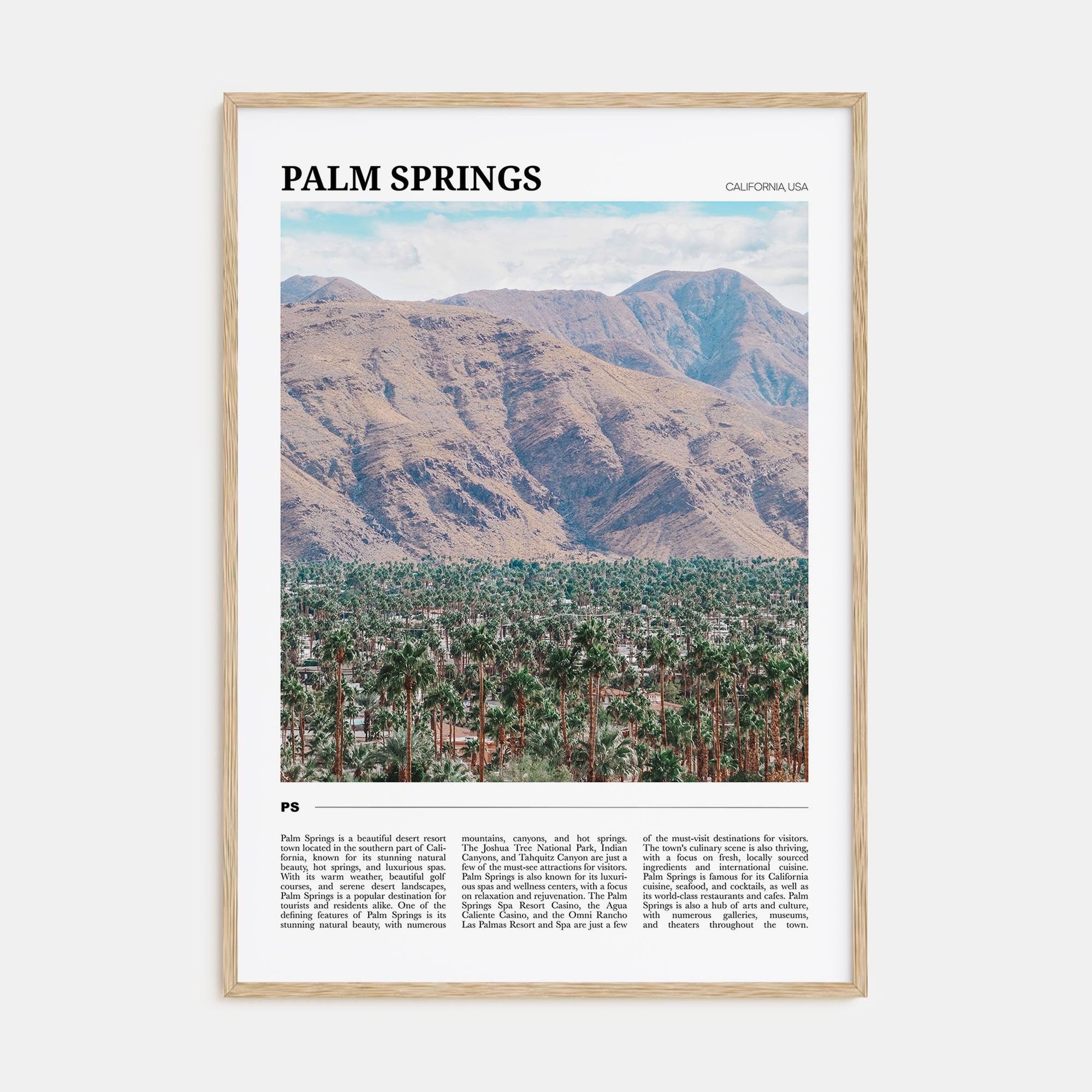 Palm Springs Travel Color No 2 Poster