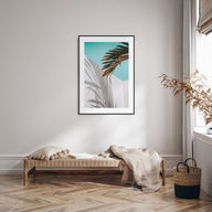 Palm Tree Shadow Photo Color Poster