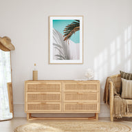 Palm Tree Shadow Photo Color Poster