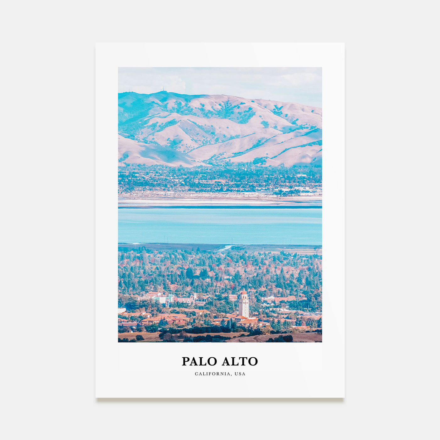 Palo Alto Portrait Color Poster