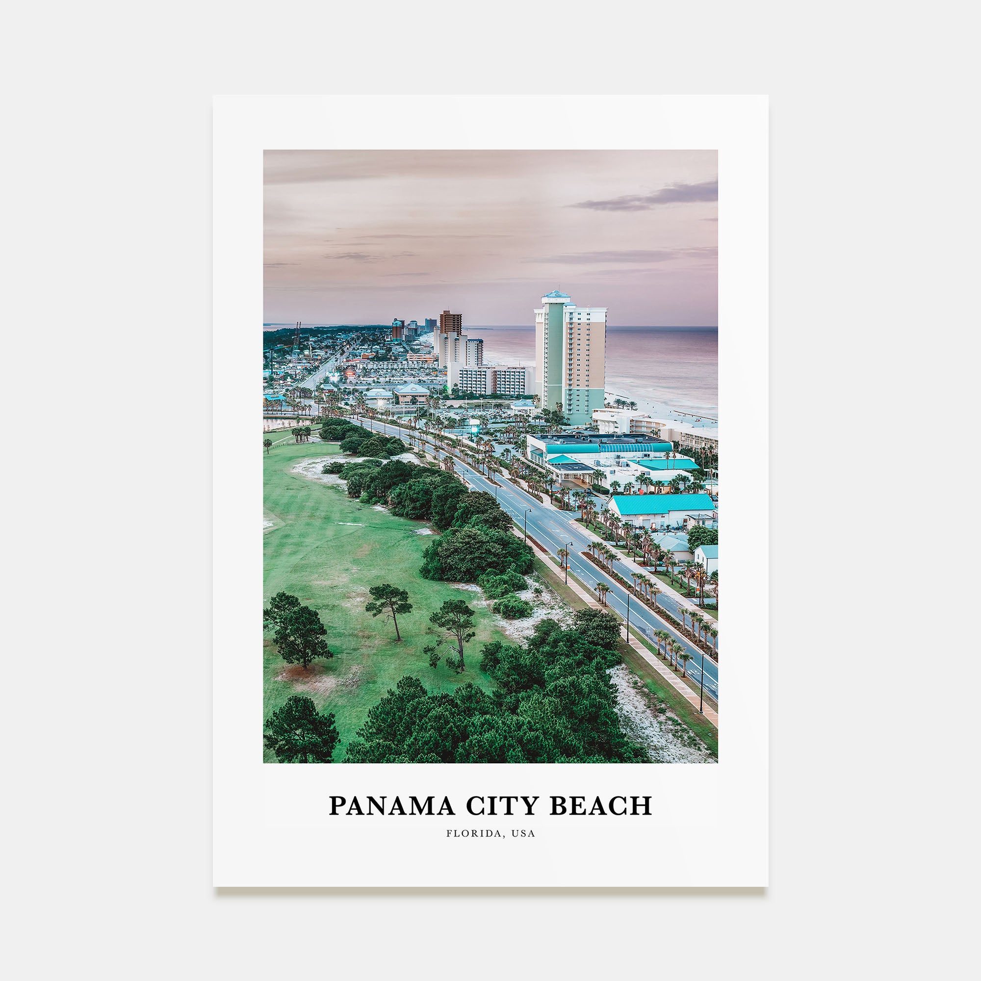 Panama City Beach, Florida Portrait Color Poster