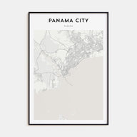 Panama City, Panama Map Portrait Poster
