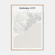 Panama City, Panama Map Portrait Poster