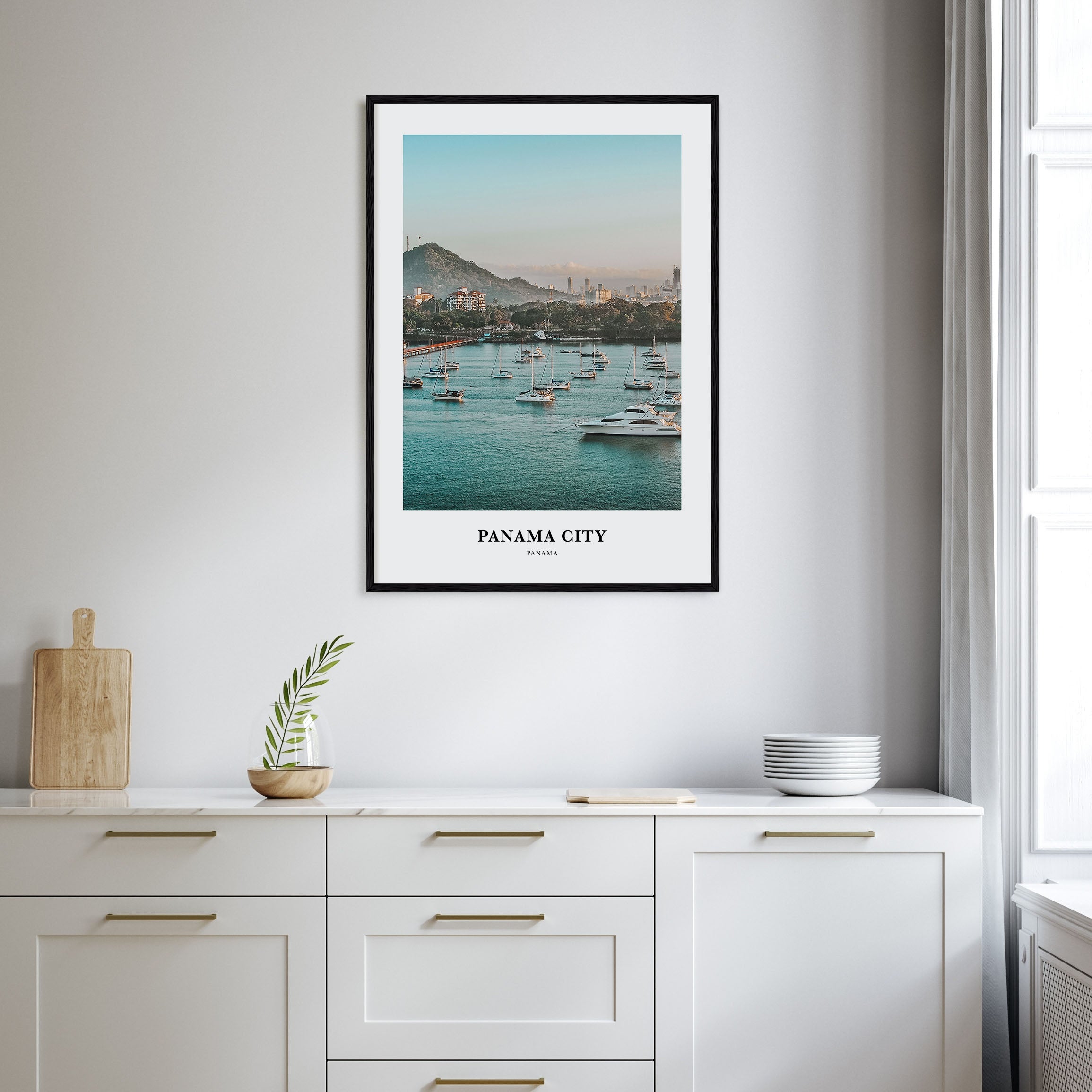 Panama City, Panama Portrait Color No 1 Poster