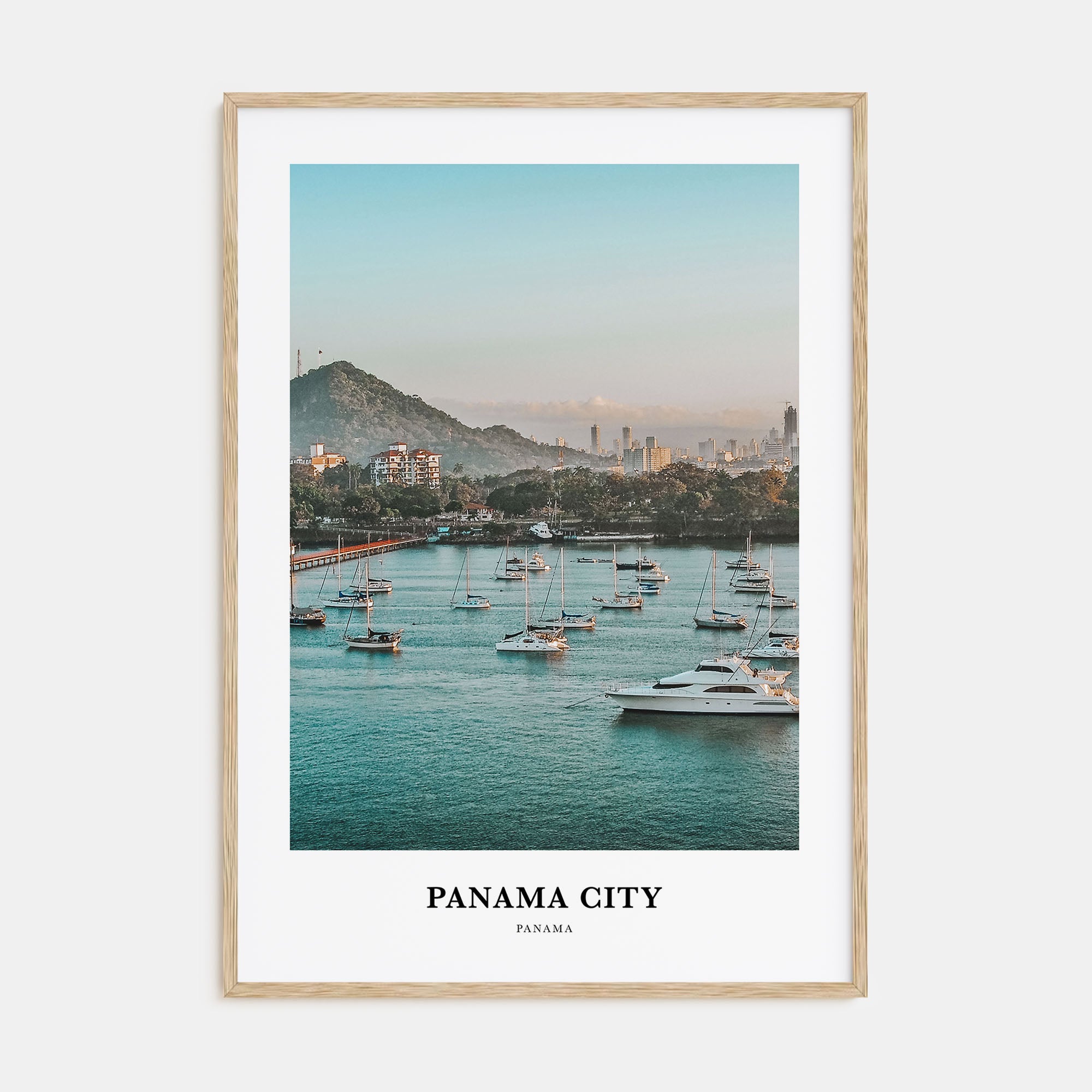 Panama City, Panama Portrait Color No 1 Poster