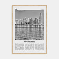Panama City, Panama Travel B&W No 1 Poster