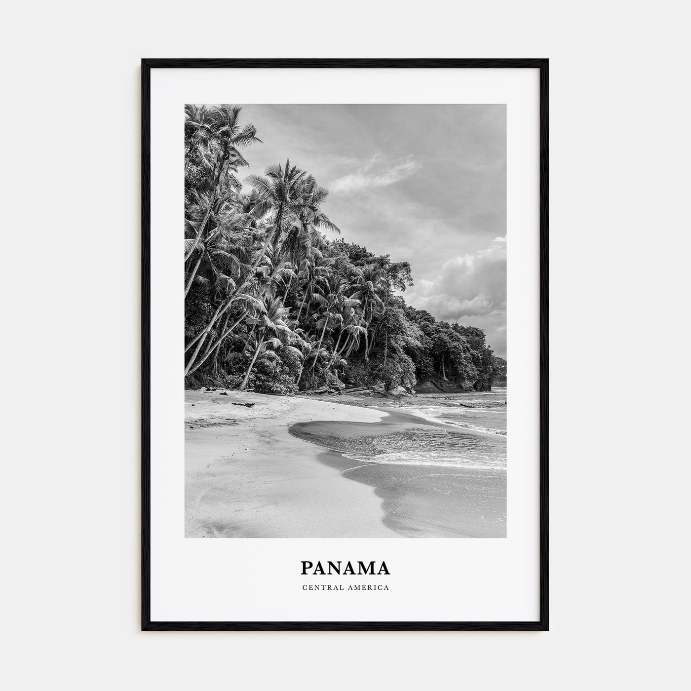Panama Portrait B&W No 1 Poster