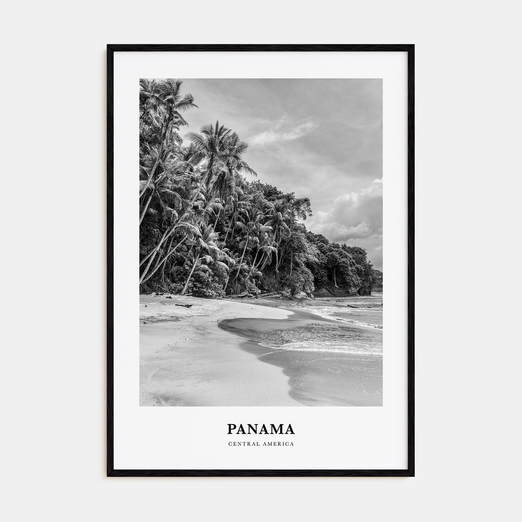 Panama Portrait B&W No 1 Poster