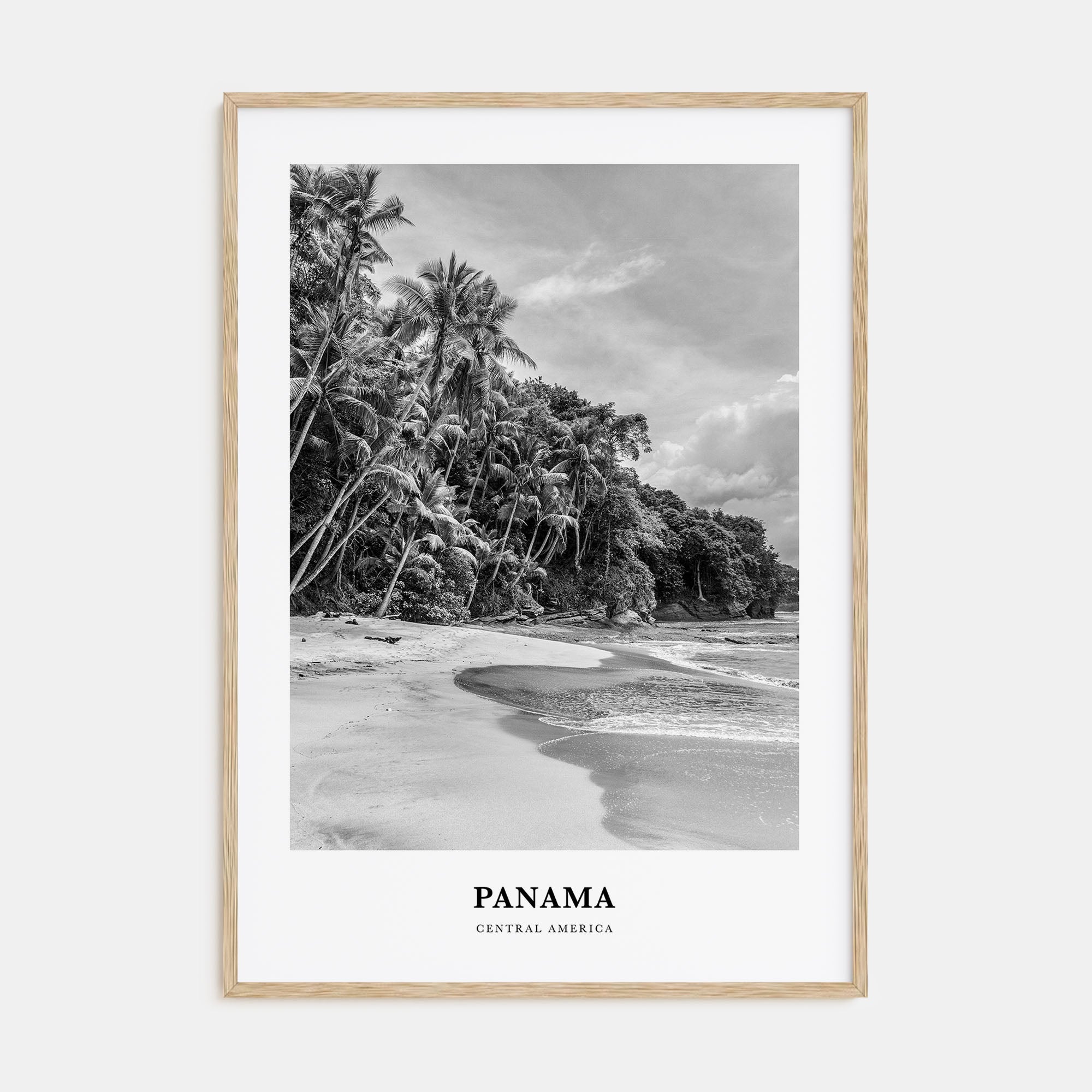 Panama Portrait B&W No 1 Poster
